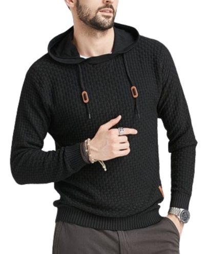 Men's Hooded Long Sleeved Pullover Fit Hoodie-DUMFH04888 | Zitysports