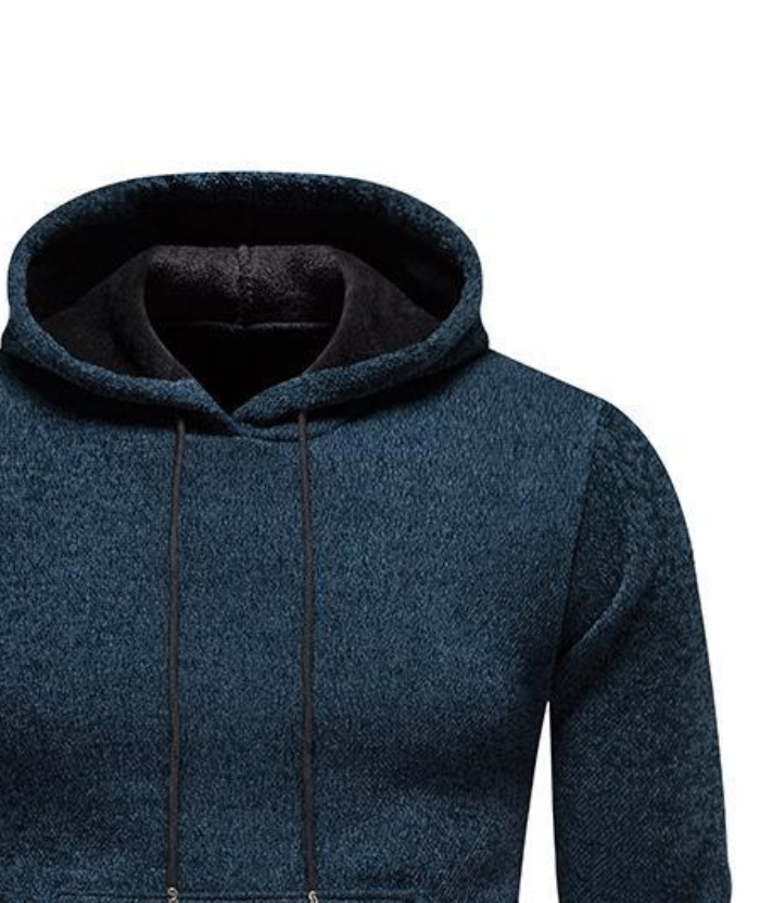 ZITY Men's Knitted Pullover Solid Color Sweatshirt Hoodei-DUMFH04927|Zitysports