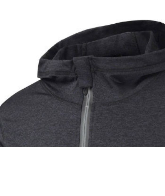 ZITY Men's Long Sleeve Full Zip Casual Plus Size Sweatshirt Hoodie-DUMHD05021|Zitysports