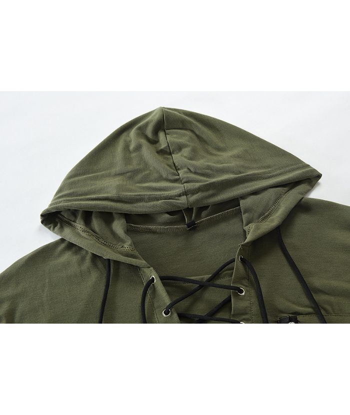 ZITY Men's Light Weight Long Sleeve Tactical Outdoor Pullover Hoodie-DUMFH05067|Zitysports