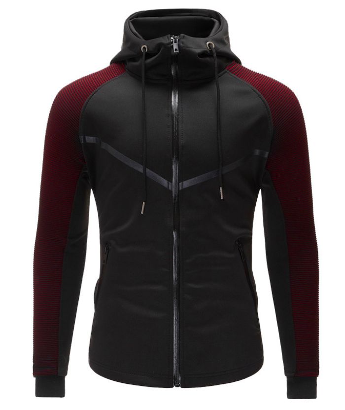 ZITY Men's Gym Sport Training Fitness Long Sleeve Zipper Hoodie-DUMHD05088|Zitysports