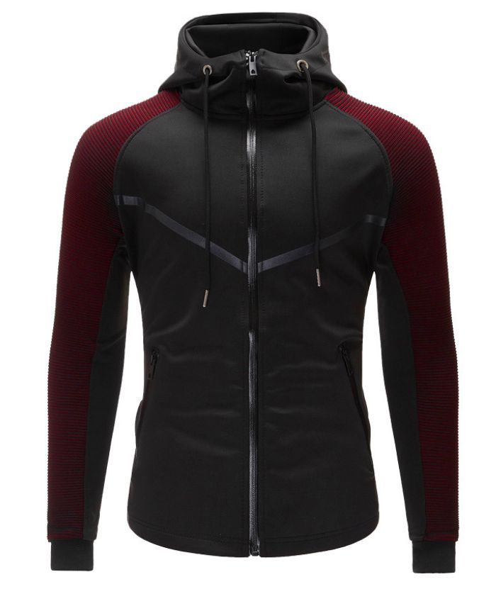 ZITY Men's Gym Sport Training Fitness Long Sleeve Zipper Hoodie-DUMHD05088|Zitysports