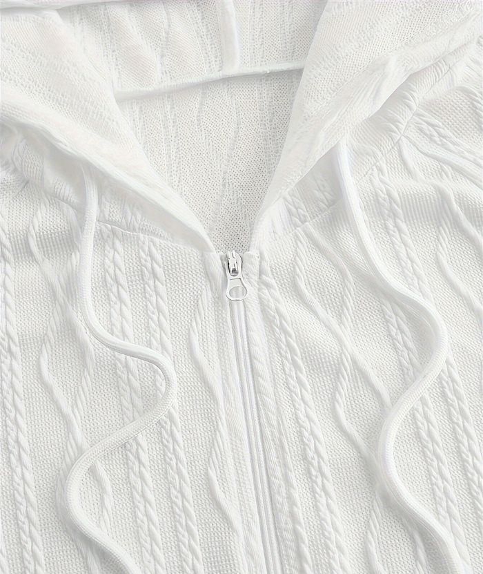ZITY Women's Casual Long Sleeve Drawstring Full Zipper Daily Wear Hoodie-DUWFH05043|Zitysports