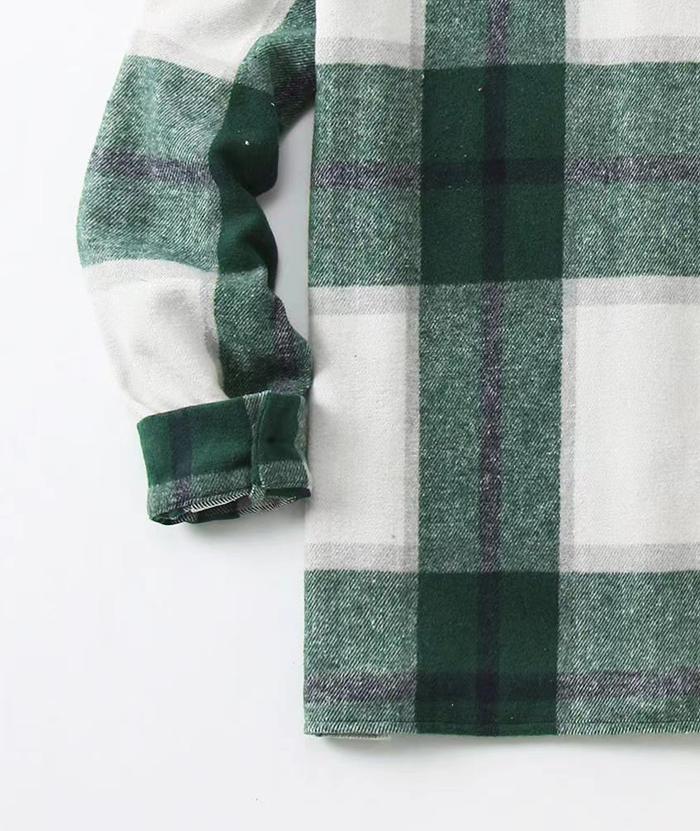 ZITY Men's Button-Up Slim Fit Plaid Flannel Shirt-DUMLT05330|Zitysports