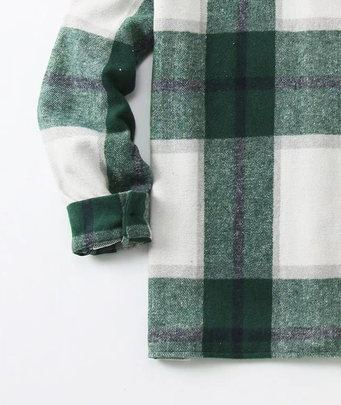 ZITY Men's Button-Up Slim Fit Plaid Flannel Shirt-DUMLT05330|Zitysports