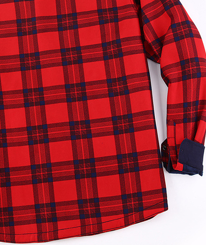 ZITY Men's Slim Fit Long Sleeve Plaid Shirt-DUMJA05351|Zitysports