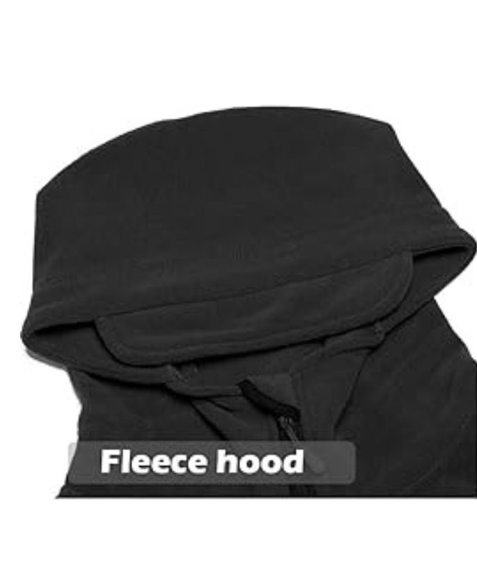 ZITY Men's Solid Microfleece Tactical Hoodie Jacket-ZPK007673 | Zitysports