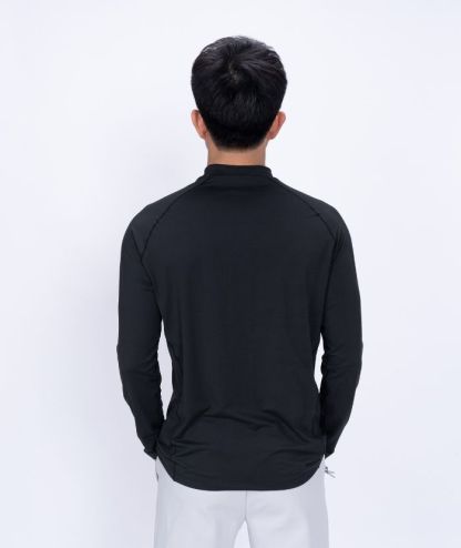 ZITY Men's Long Sleeve Pullover Polo Shirt-88168