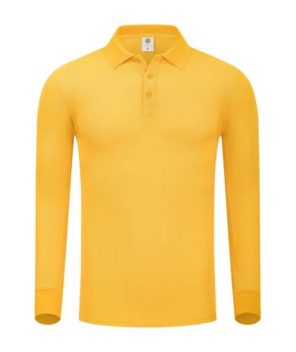ZITY Unisex Long Sleeve Slim Fit Lapel Polo Shirt-DUMLP05922