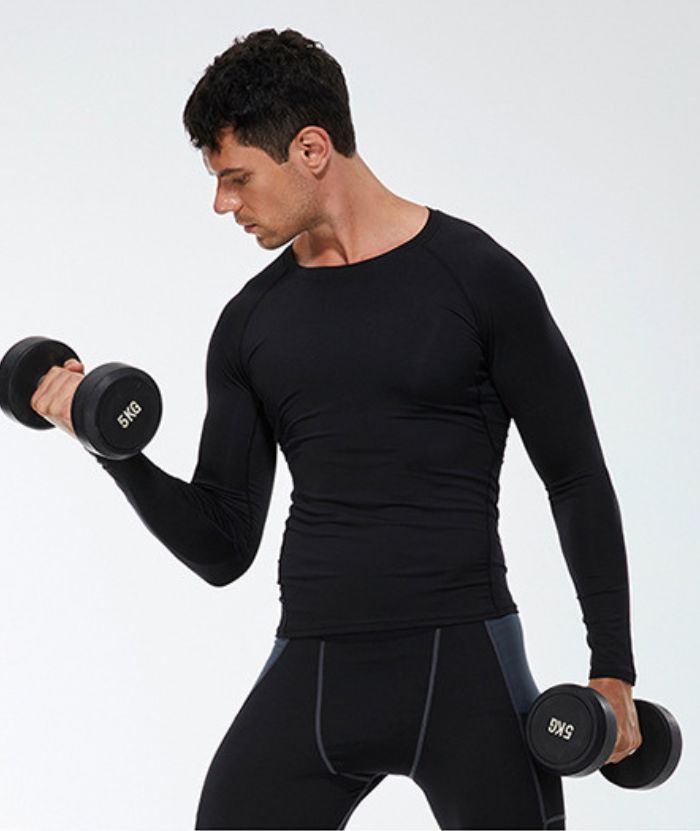 ZITY Men's Round Neck Long Sleeve T-Shirt-DUMLS05954