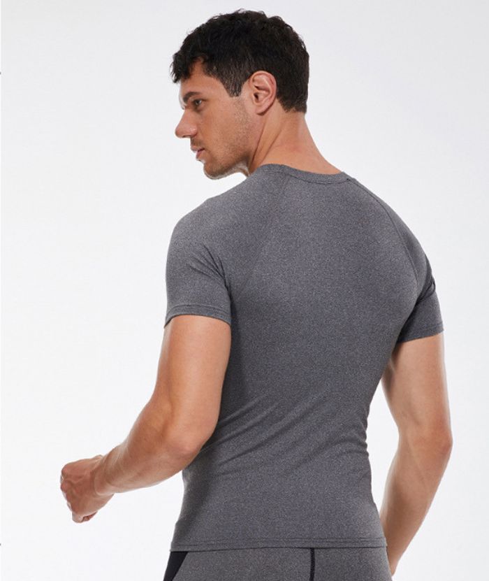 ZITY Men's Dri Fit Sports Running Compression T-Shirt-DUMTS05961