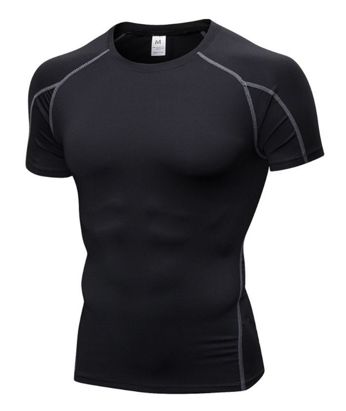 ZITY Men's Running Dri Fit Compression T-Shirt-DUMTS05960