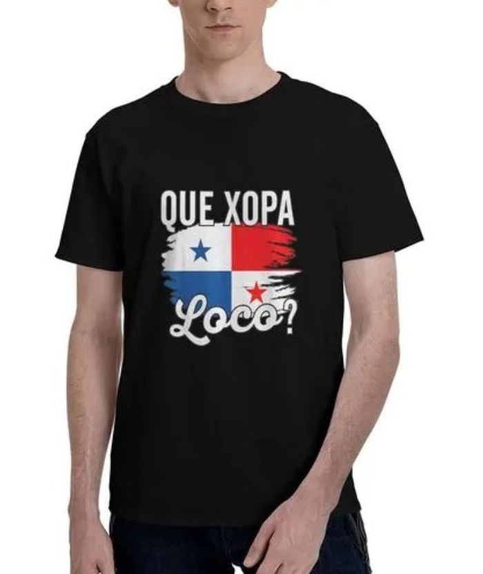 ZITY Men's Panama Flag Printed 100% Cotton T-Shirt