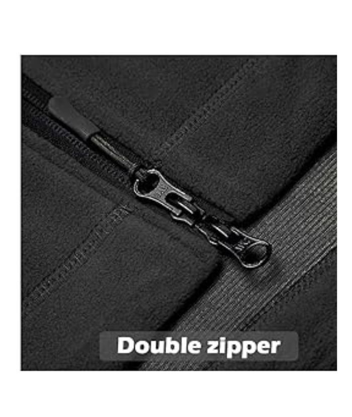 ZITY Men's Solid Microfleece Tactical Hoodie Jacket-ZPK007673 | Zitysports