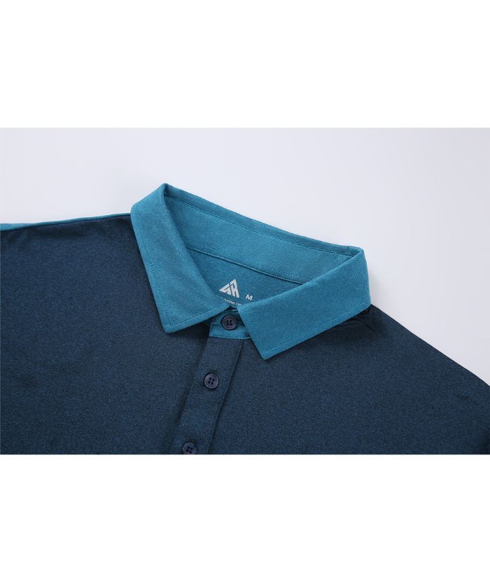 ZITY Men's Slim Fit Color Block Polo Shirt-ZPK008242