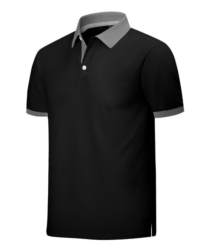 ZITY Men's Solid Color Summer Polo Shirt-CUMPO01043
