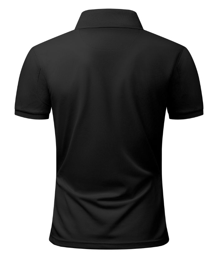 ZITY Men's 3 Button Up Slim Fit Polo Shirt-CUMPO03041