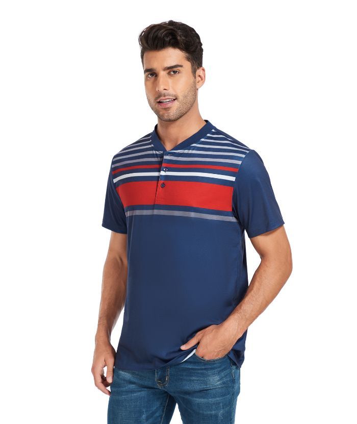 ZITY Men's Dri Fit Stripe Summer T-Shirt-CUMSS01736