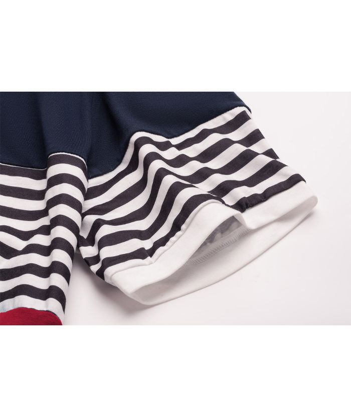 ZITY Men's Slim Fit Stripe T-Shirt-CUMSS01982
