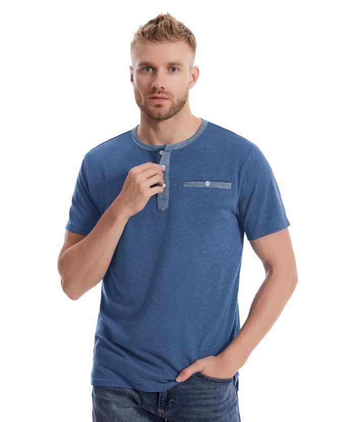 ZITY Men's Button Up Dri Fit T-Shirt-CUMSS02343