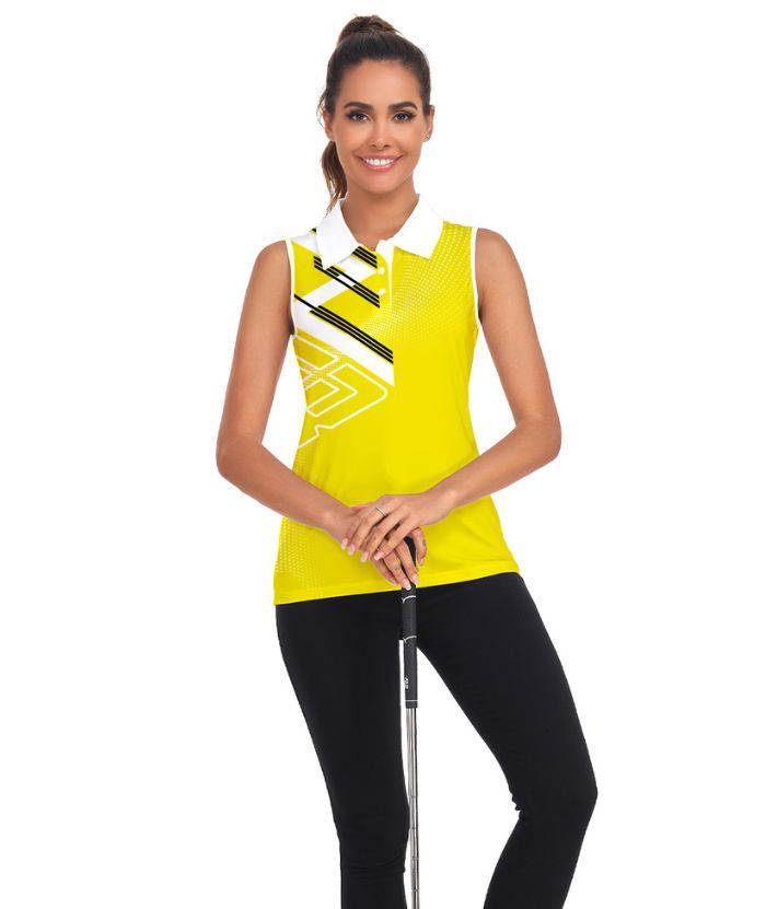 ZITY Women's Sleeveless Golf Polo Shirt-CUWBP02126