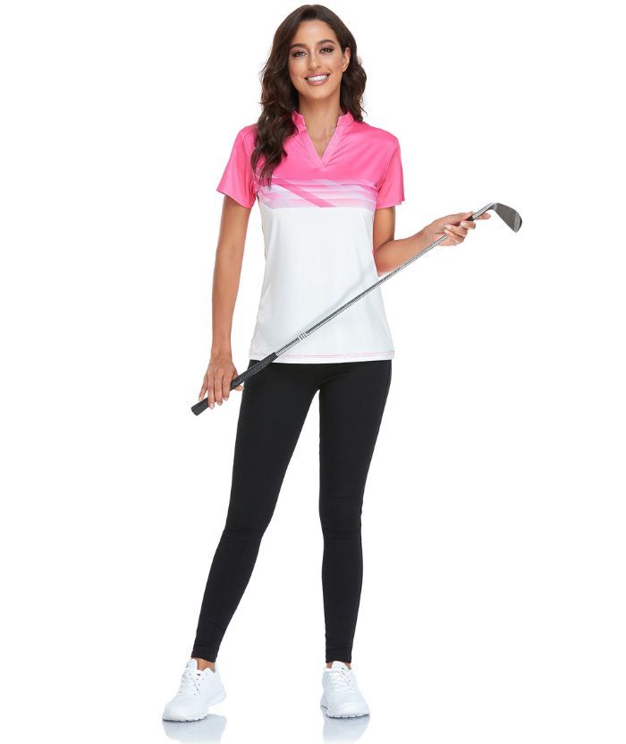 ZITY Women's Summer Slim Fit Athletic Polo Shirt-CFWTX00039