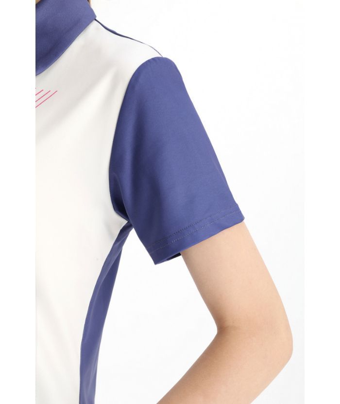 ZITY Women's Slim Fit V Neck Golf Polo Shirt-CFWZZ00034