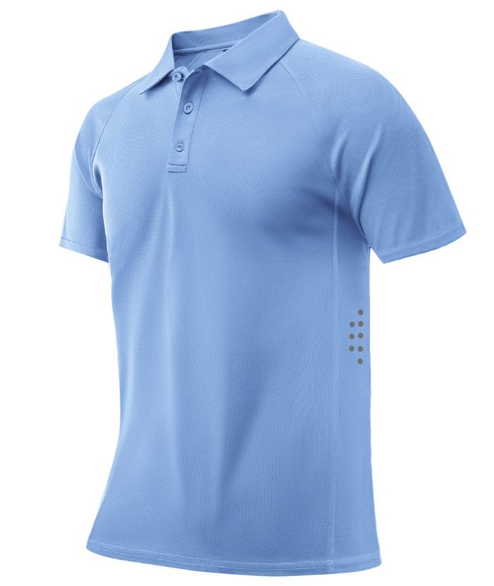 ZITY Men's Button Up Slim Fit Golf Polo Shirt-CUMPO05193