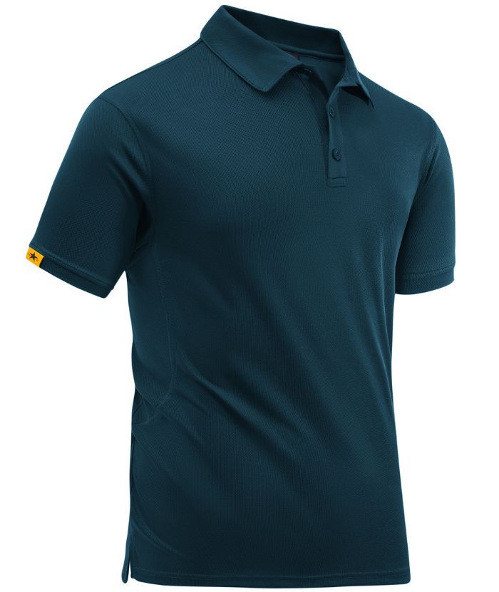 ZITY Men's Button Up Slim Fit Polo Shirt-CUMPO05192