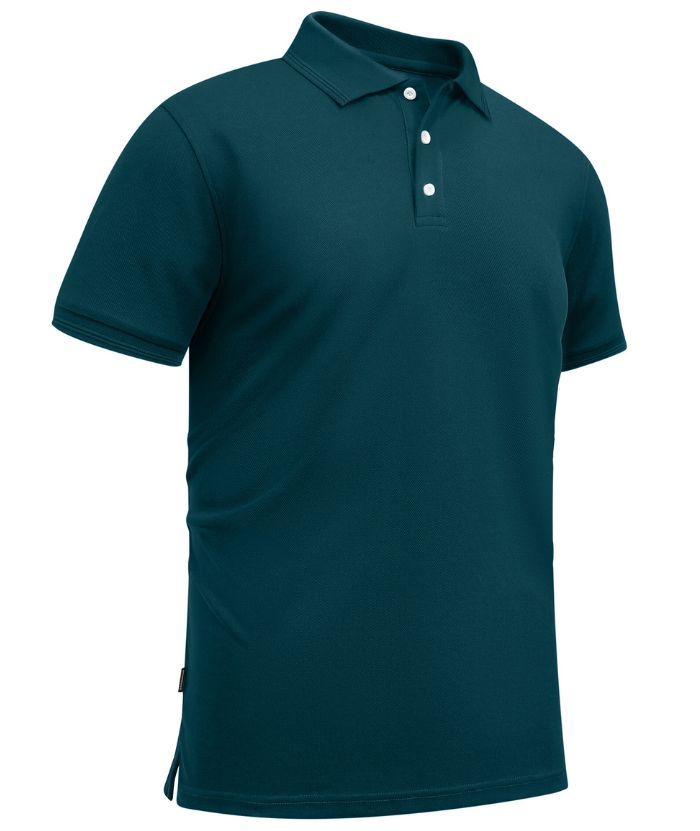 ZITY Men's Button Up Slim Fit Casual Polo Shirt-CUMPO05344