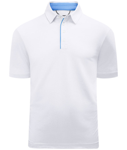 ZITY Men's Solid Color Casual Sports Polo Shirt-CUMPO01276