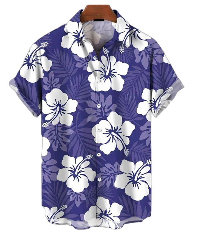ZITY Men's Floral Print Casual Shirt