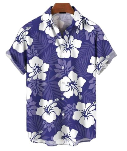 ZITY Men's Floral Print Casual Shirt