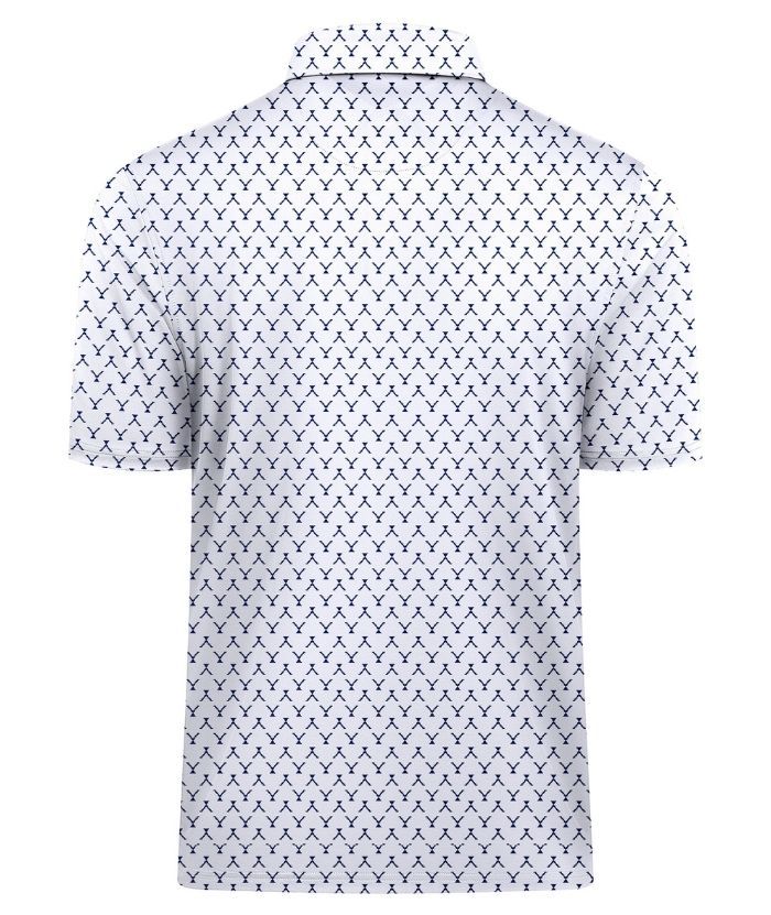 ZITY Men's Button Up Slim Fit Printed Polo Shirt-CUMPO05189