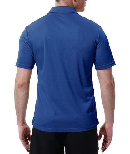 ZITY Men's Button Up Quick Dri Casual Polo Shirt-CEMPO03494