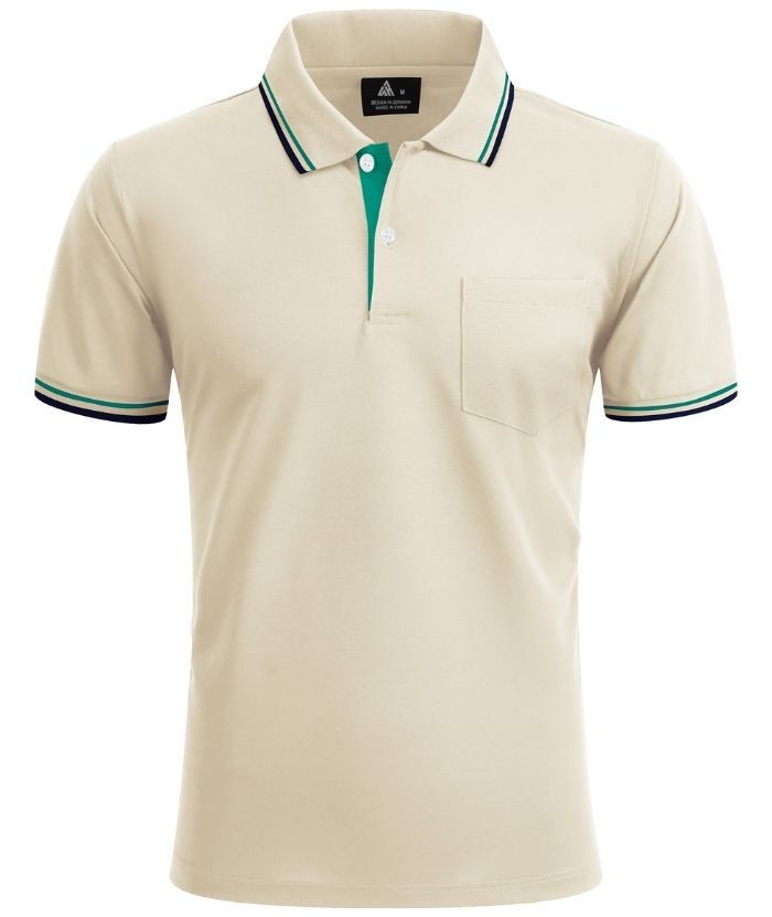 ZITY Men's Button Up Dri Fit Golf Polo Shirt-CFMPO00134