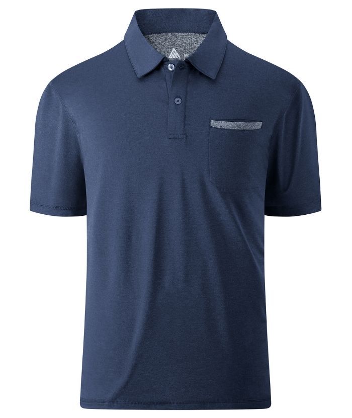 ZITY Men's Moisture Wicking Dri Fit Sports Polo Shirt-ZPK007926
