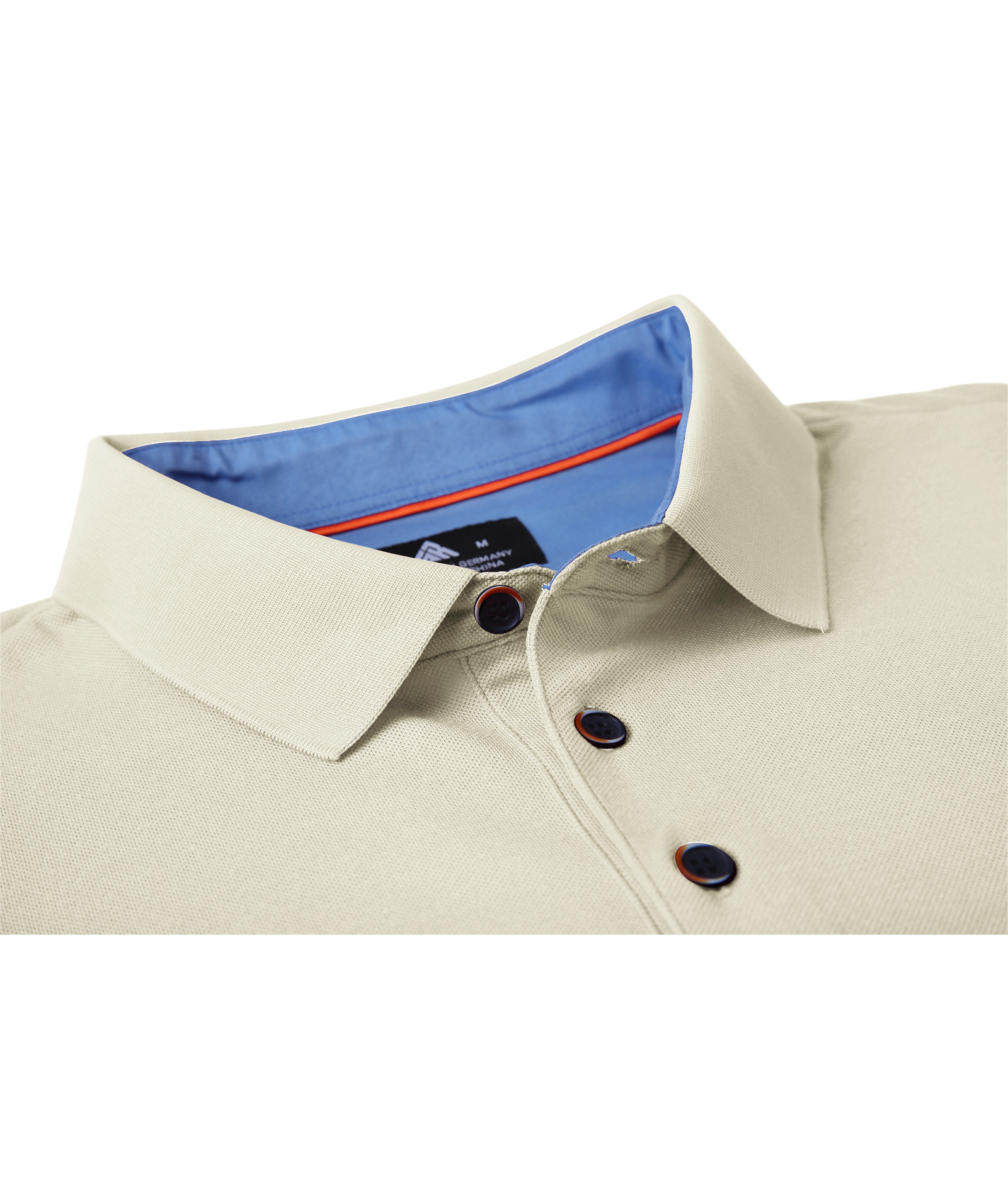 ZITY Men's Button Up Dri Fit Long Sleeve Polo Shirt-CFMPO00095