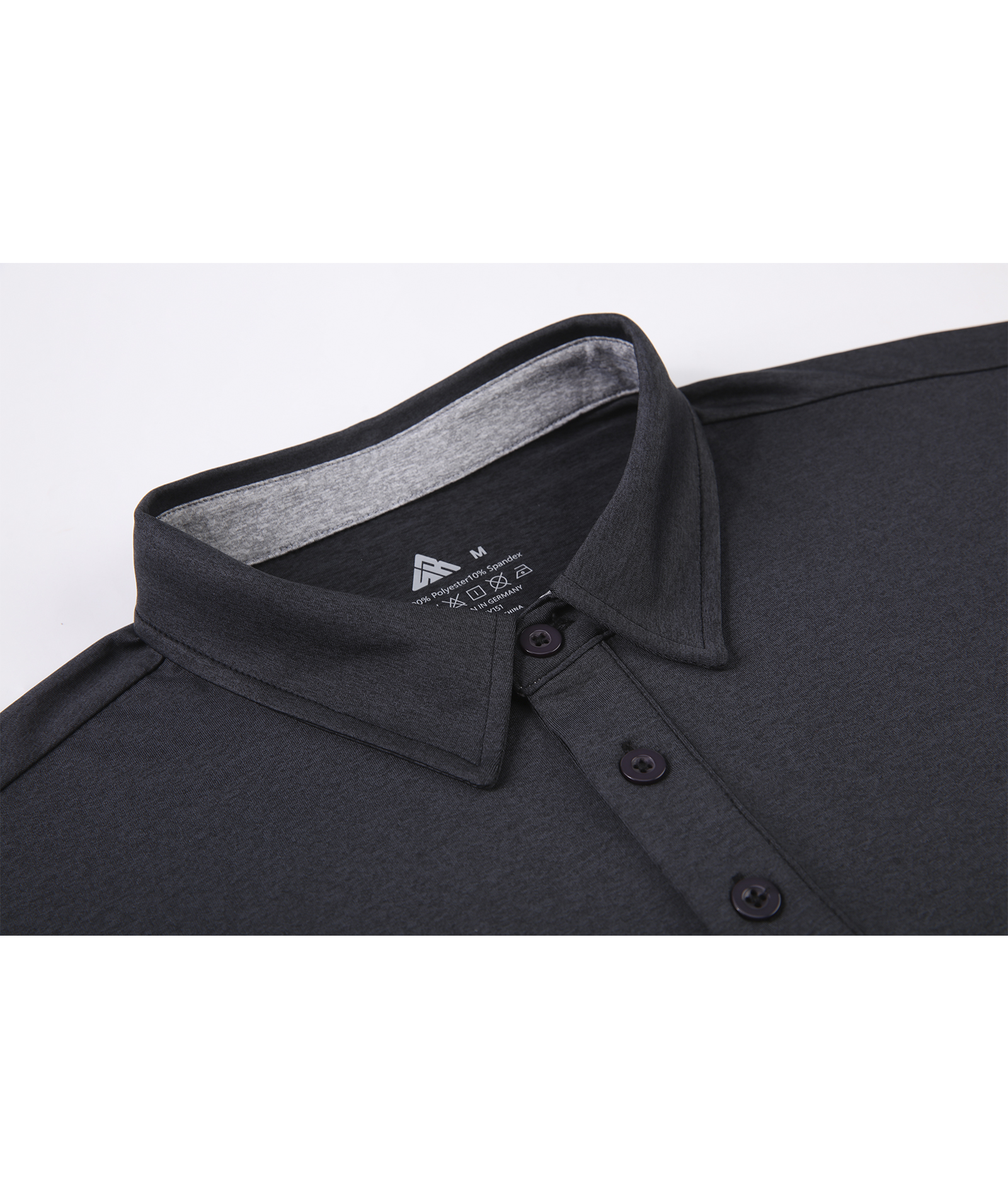 ZITY Men's Long Sleeve Moisture Wicking Polo Shirt-CFMLP00007