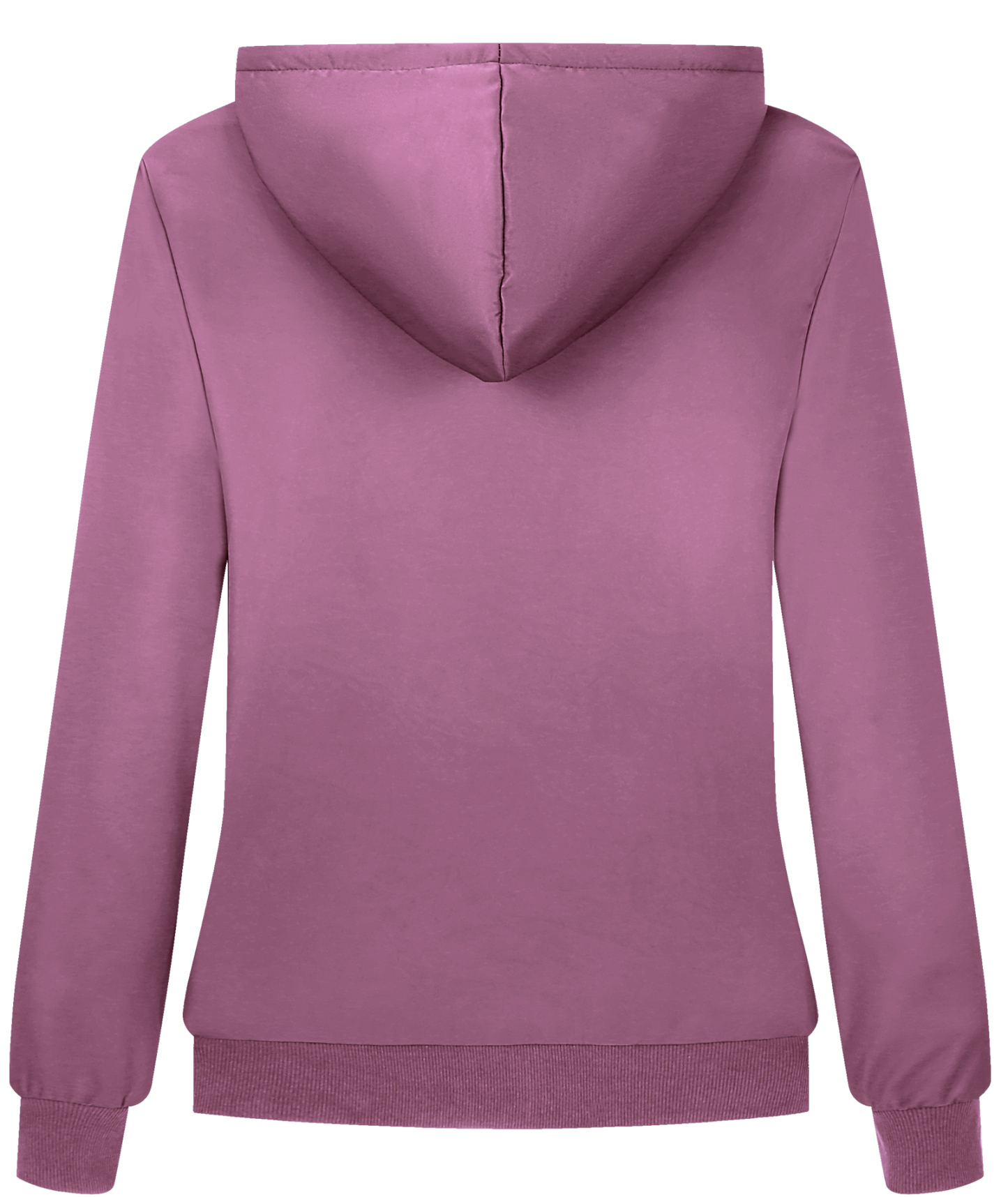 ZITY Women's Full Zipper Geometric Pattern Print Fleece Hoodie-CUWFH01396