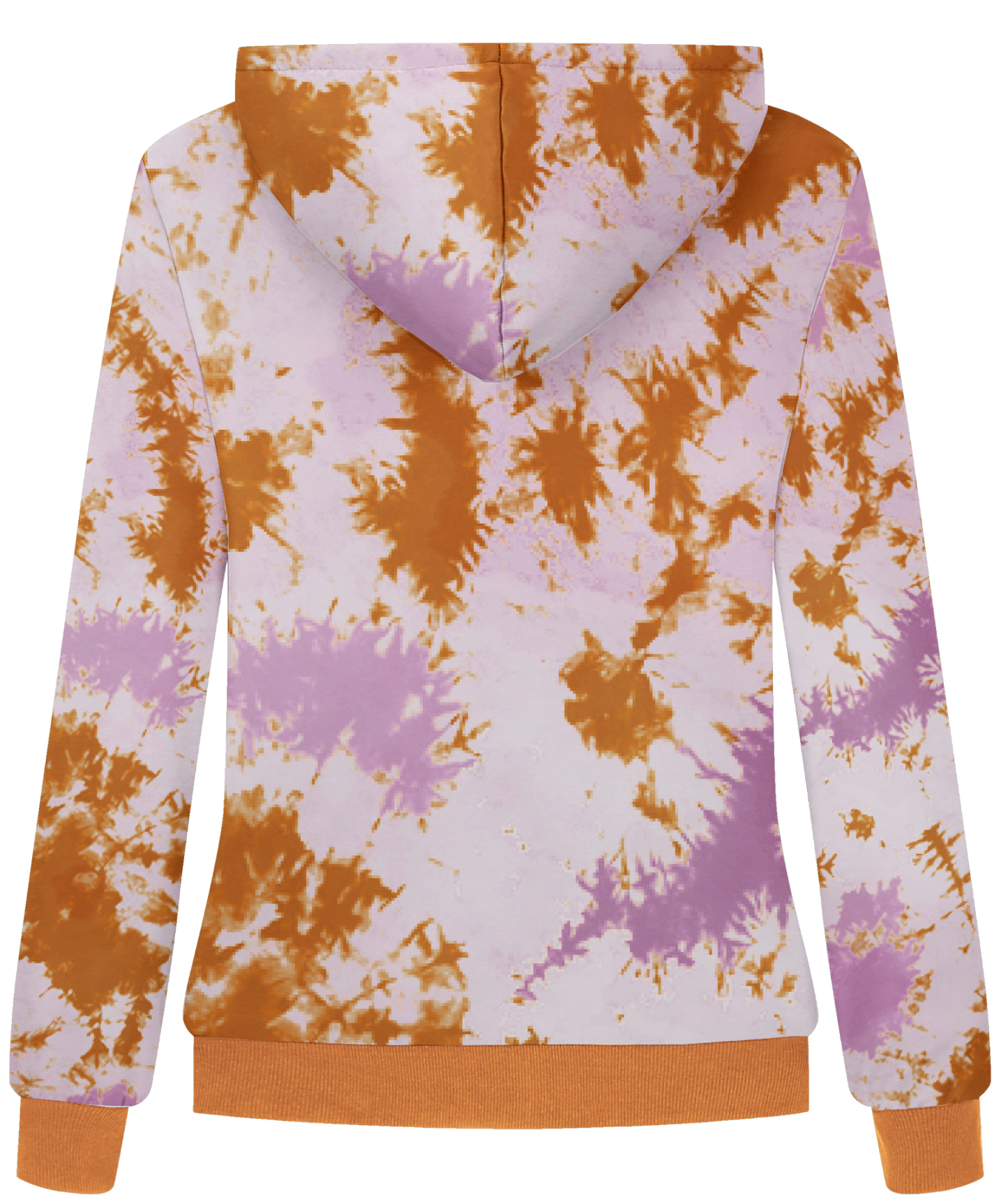 ZITY Women's Tie Dye Full Zipper Fleece Hoodie-CUWFH01516