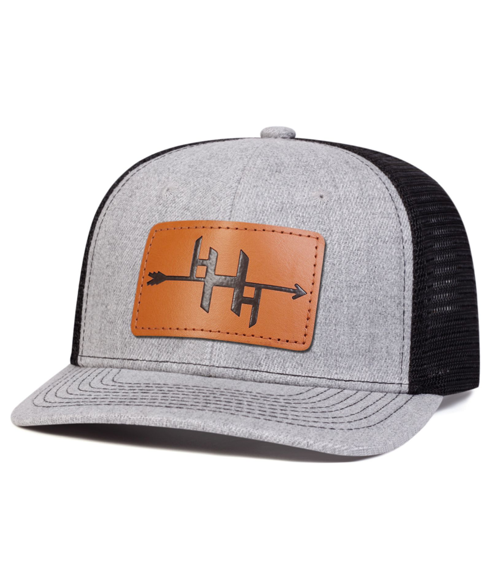 ZITY Mens Arrow Patch Adjustable Mesh Trucker Hat Casual Outdoor Streetwear Cap