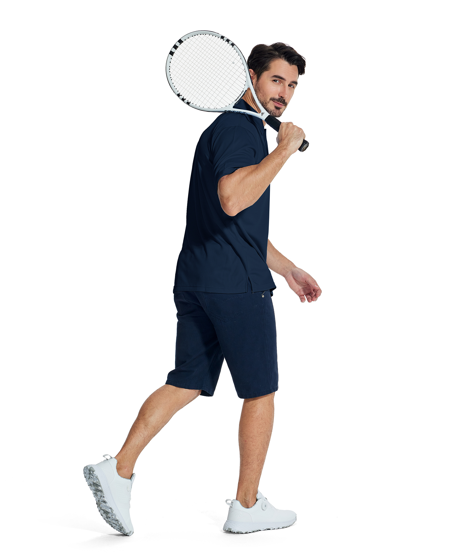 ZITY Men's Solid Color Fast Dry Neck Air Force with Pocket Polo Shirt-ZPK008914 | Zitysports