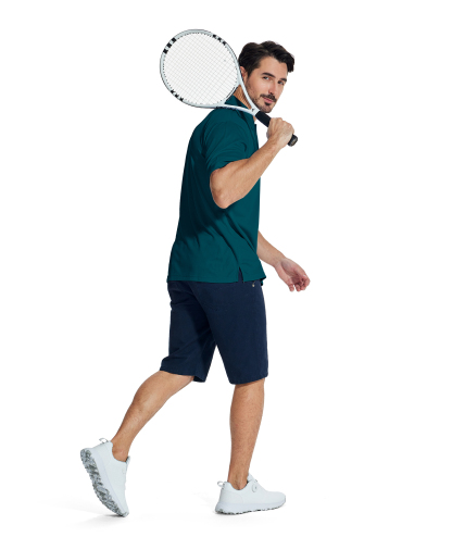 ZITY Men's Solid Color Fast Dry Neck Air Force with Pocket Polo Shirt-ZPK008914 | Zitysports