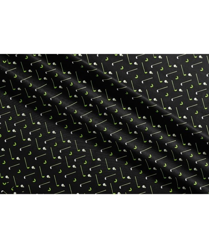 ZITY Men's Button Up Slim Fit Printed Polo Shirt-CUMPO05189