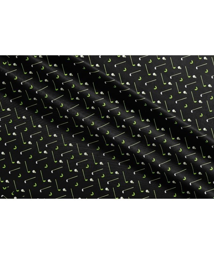 ZITY Men's Button Up Slim Fit Printed Polo Shirt-CUMPO05189