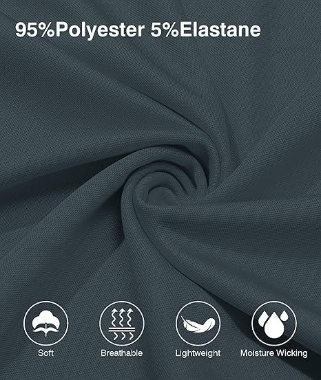 ZITY Men's Quarter Zip Slim Fit Polo Shirt-ZPK008403