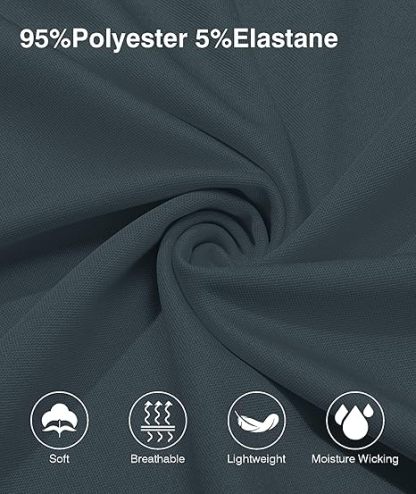 ZITY Men's Quarter Zip Slim Fit Polo Shirt-ZPK008403