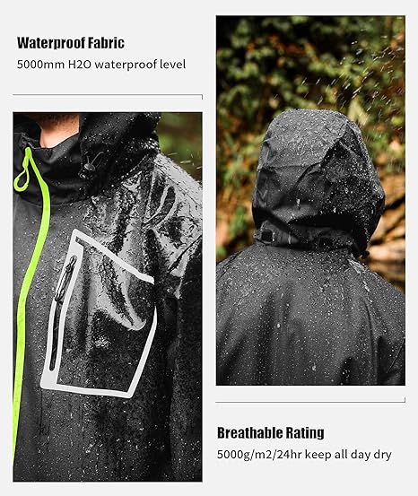 ZITY Men's Waterproof Rain Gear Outdoor Rainwear-CUMRS03412