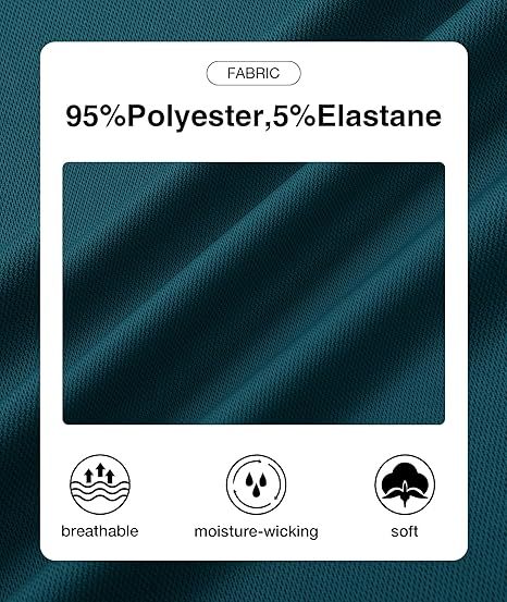 ZITY Men's Quarter Zip Solid Color Slim Fit Polo Shirt-CUMPO04526